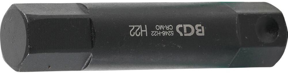 Produktbild BGS Bit Länge 100 mm Innensechskant 22 mm Antrieb Außensechskant 22 mm