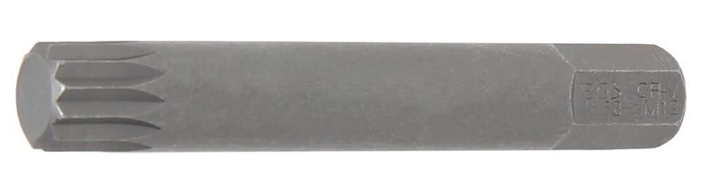Produktbild BGS Bit Länge 75 mm Innenvielzahn M12 Antrieb Außensechskant 10 mm 3/8 Zoll