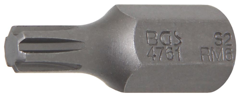 Produktbild BGS Bit Länge 30 mm Keil-Profil M6 Antrieb Außensechskant 10 mm 3/8 Zoll