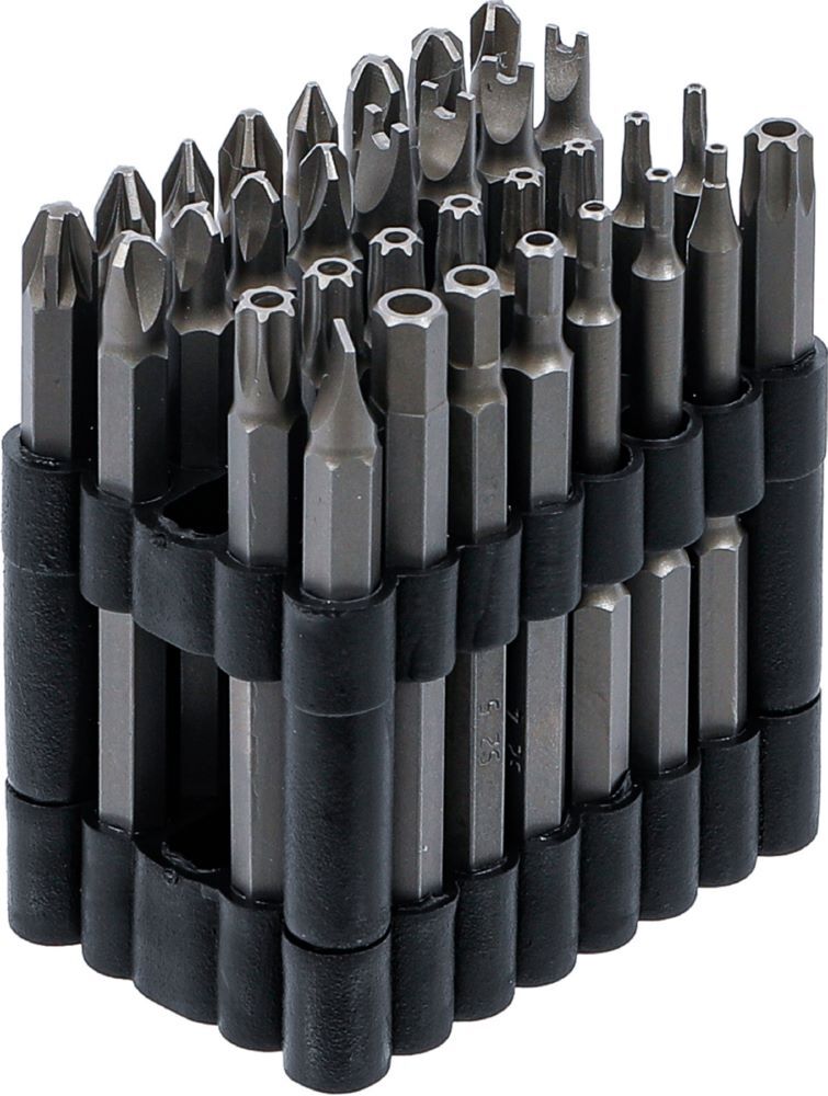Produktbild Bit Satz lang Antrieb Außensechskant 1/4 Zoll verschiedene Profile 32 teilig bild 2
