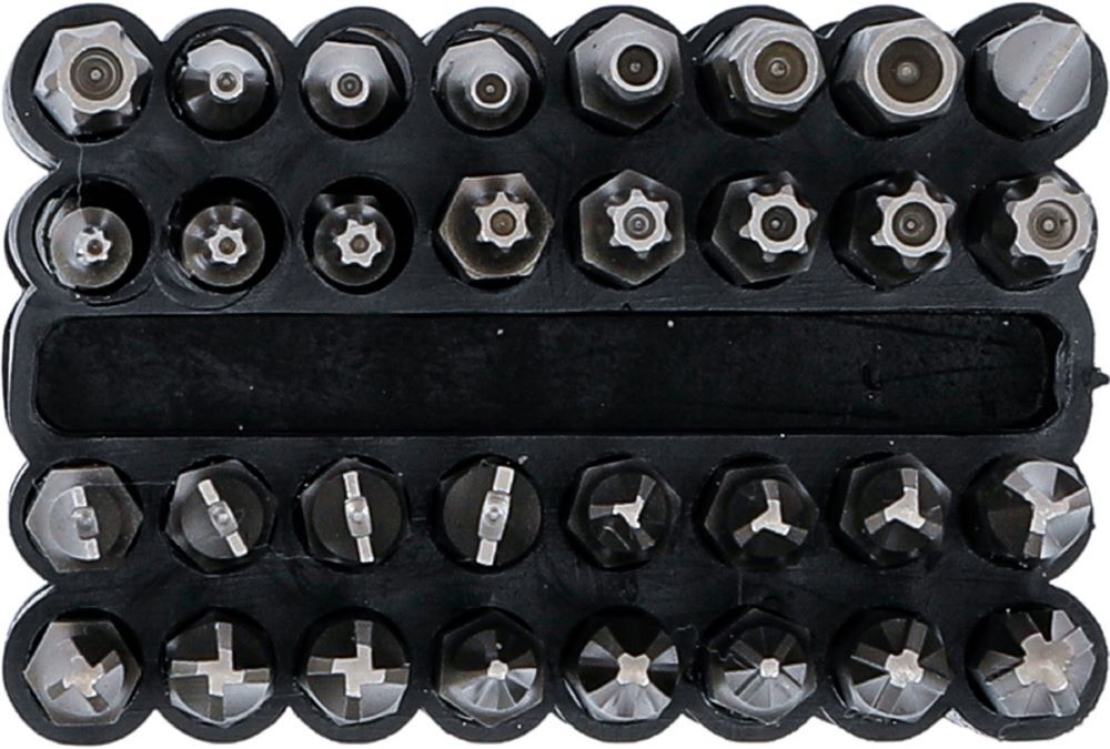 Produktbild Bit Satz lang Antrieb Außensechskant 1/4 Zoll verschiedene Profile 32 teilig bild 3