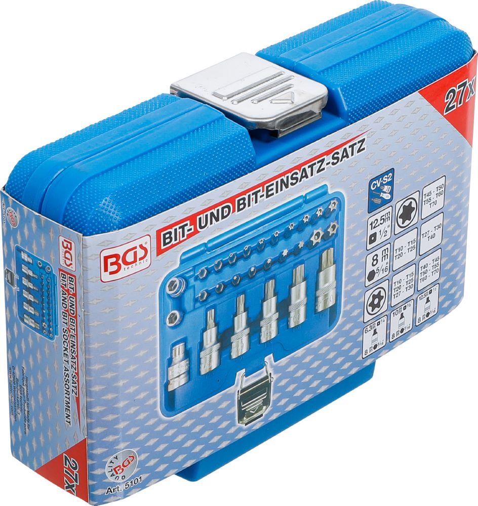 Produktbild Bit- und Bit-Einsatz-Satz 1/2 Zoll T-Profil 27 teilig bild 6