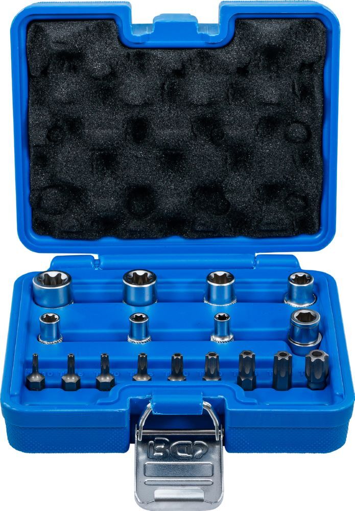 Produktbild BGS Bit- und Steckschlüssel Satz E-Profil T-Profil 17 teilig