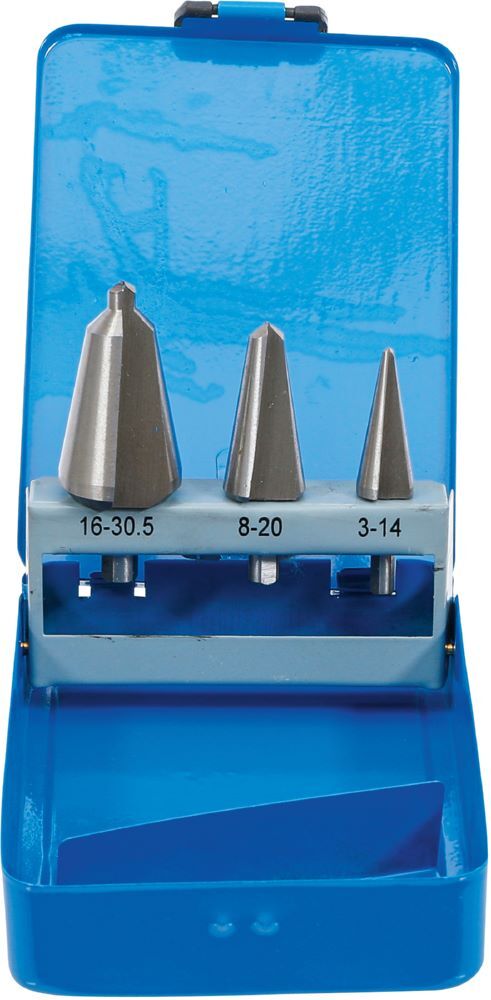 Produktbild BGS Blechschälbohrer Satz HSS 3 Größen 3 teilig