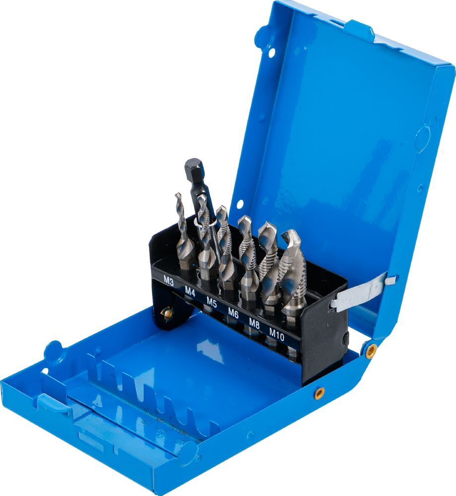 Produktbild Bohrer-/ Gewindeschneider-Satz HSS-G 7 teilig bild 3