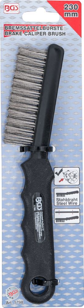 BGS Bremssattelbürste Stahldraht 220 mm Produktbild BGS Bremssattelbürste Stahldraht 220 mm bild 4
