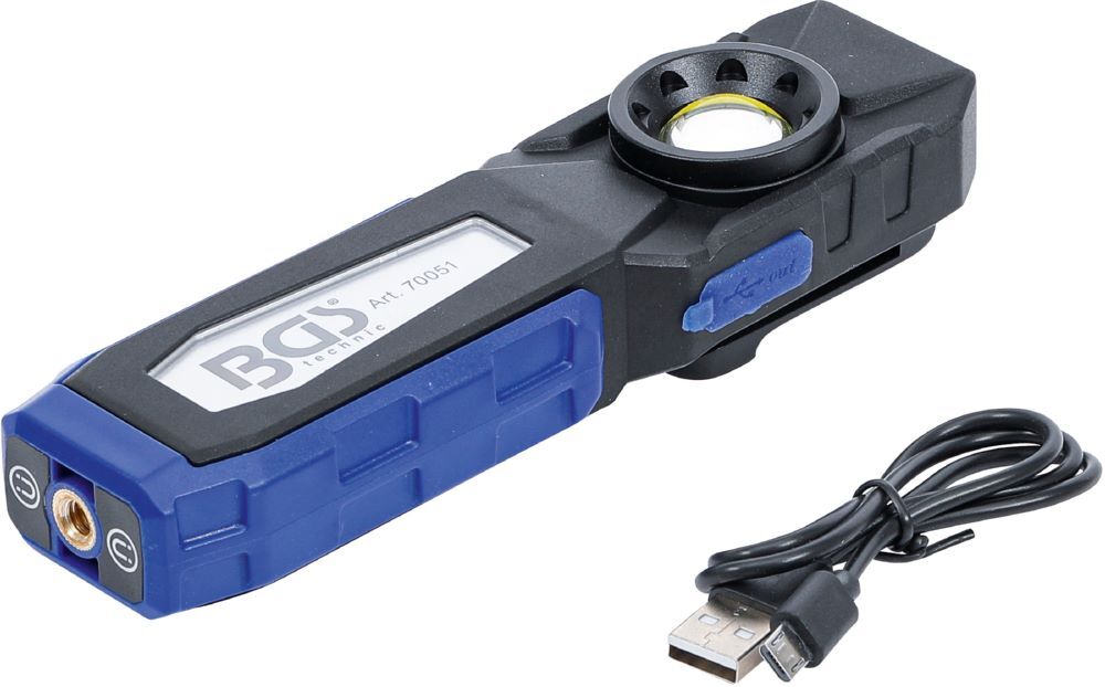 Produktbild COB-LED Werkstattleuchte mit Magnet und Haken klappbar bild 9