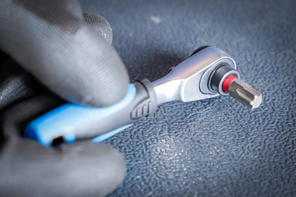 Produktbild Color Bit Satz mit Bit-Knarre Antrieb Außensechskant 6,3 mm 1/4 Zoll 43 teilig bild 3