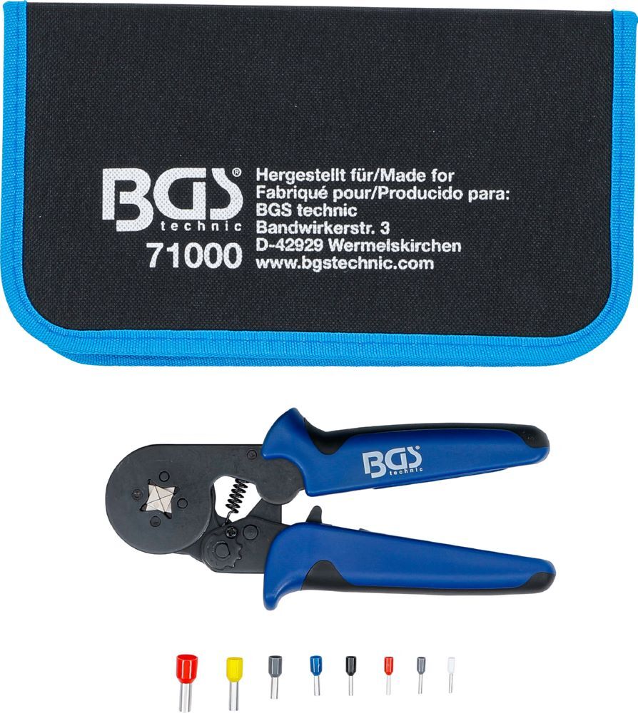 BGS Crimpzange für Aderendhülsen 0,25 - 10 mm² Aderendhülsen-Sortiment 0,5 - 10 mm BGS Crimpzange für Aderendhülsen 0,25 - 10 mm² Aderendhülsen-Sortiment 0,5 - 10 mm