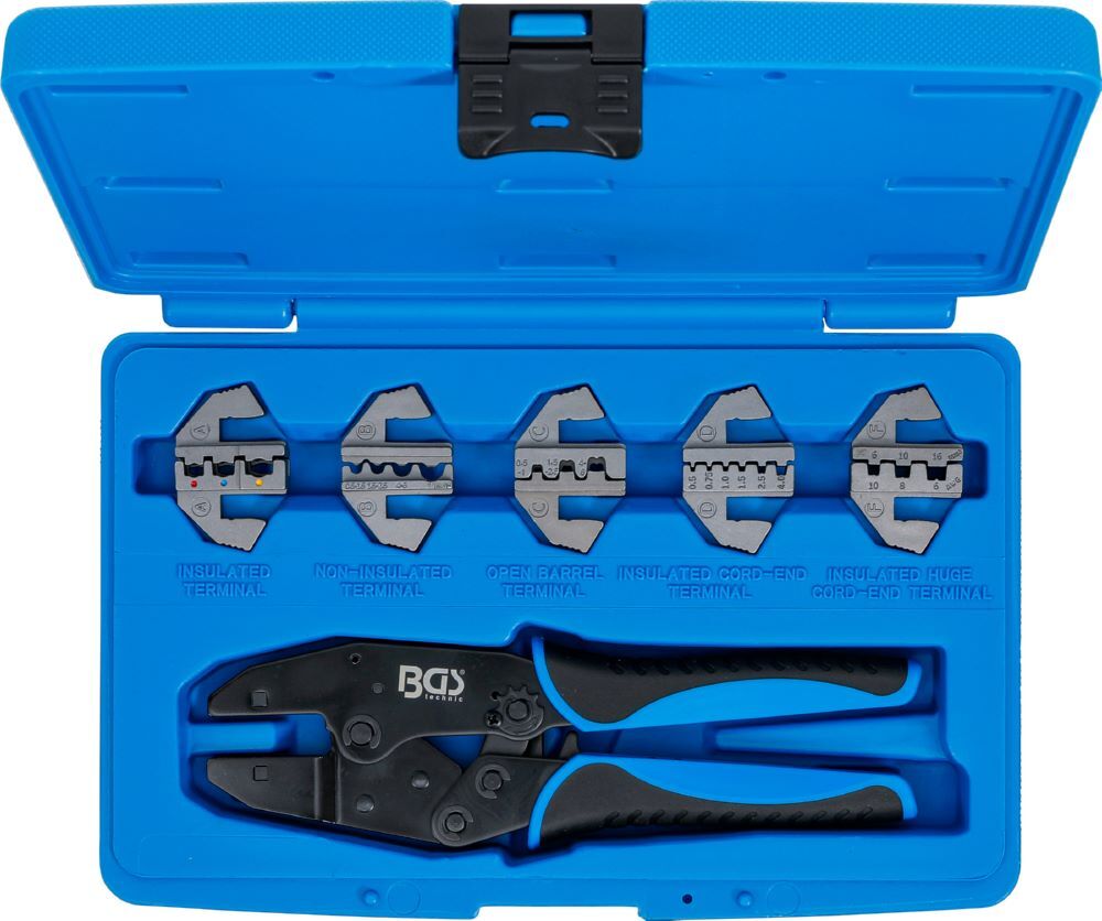 BGS Crimpzangen Satz mit 5 Paar Backen BGS Crimpzangen Satz mit 5 Paar Backen