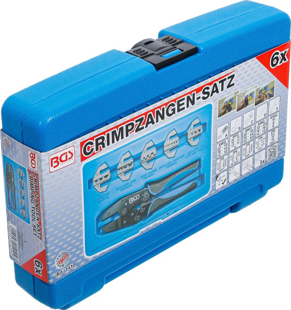 BGS Crimpzangen Satz mit 5 Paar Backen BGS Crimpzangen Satz mit 5 Paar Backen