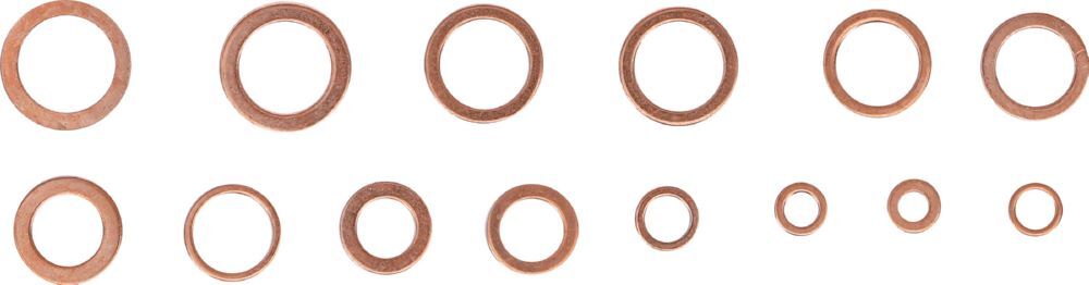 Produktbild Dichtring Sortiment  Kupfer metrisch für Öl-Ablassschrauben 75 teilig bild 2