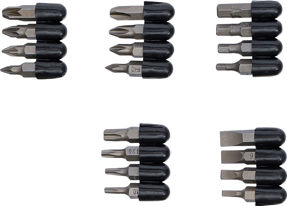 Produktbild Bit Satz Antrieb Außensechskant 6,3 mm 1/4 Zoll 20 teilig bild 2