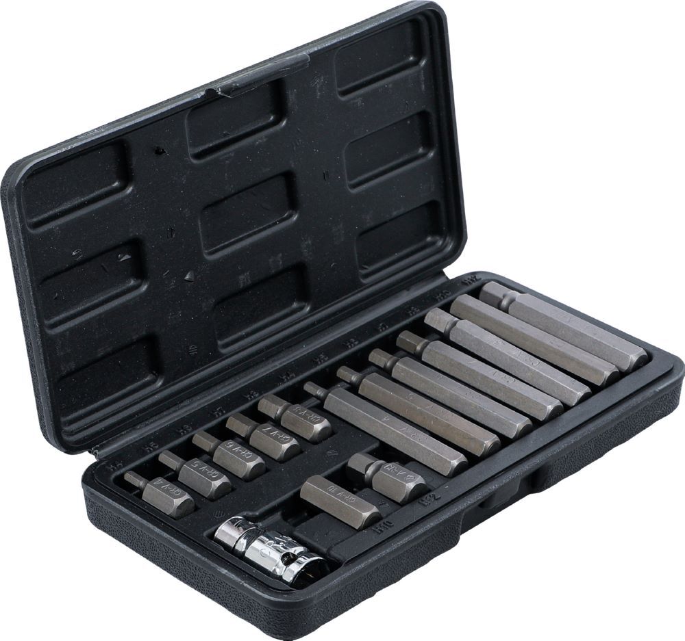 Produktbild Bit Satz Antrieb Außensechskant 3/8 Zoll Innensechskant 15 teilig bild 2