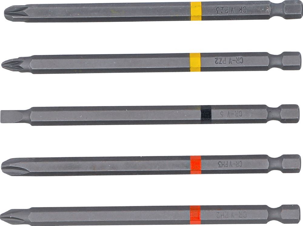 Produktbild Bit Satz Antrieb Außensechskant 1/4 Zoll Länge 110 mm 5 teilig bild 4