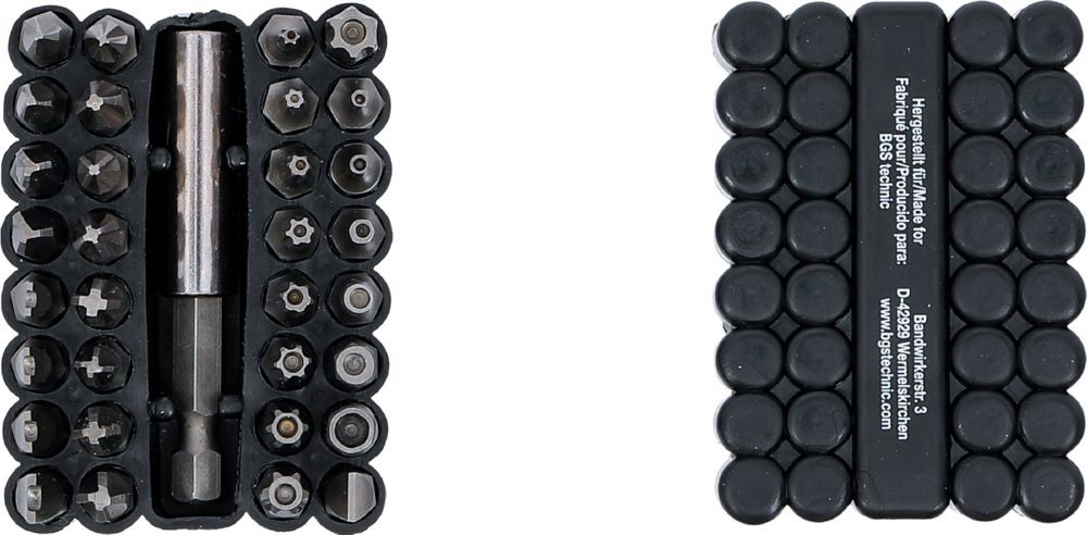 Produktbild Bit Satz kurz Antrieb Außensechskant 1/4 Zoll verschiedene Profile 33 teilig bild 3