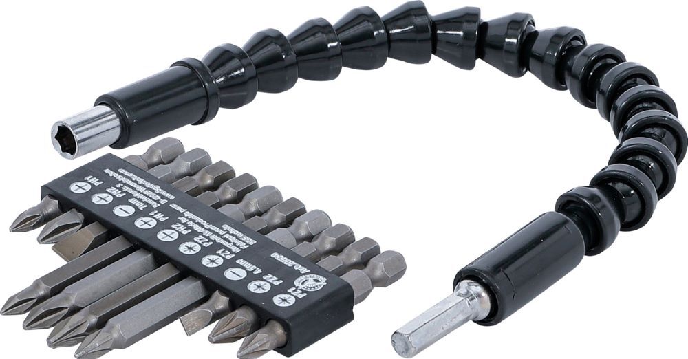 Produktbild BGS Diy Bit-Satz mit flexibler Welle Antrieb Außensechskant 1/4 Zoll 11 teilig