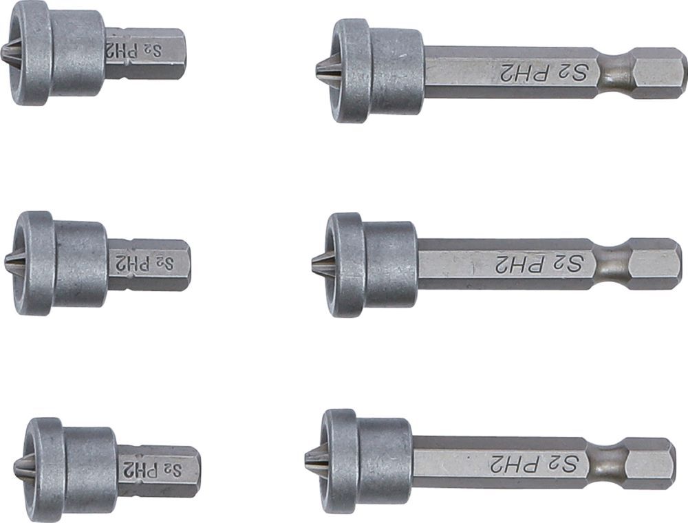 Produktbild Bit Satz mit Tiefenstopp für Gipskartonplatten PH2 6 teilig bild 3