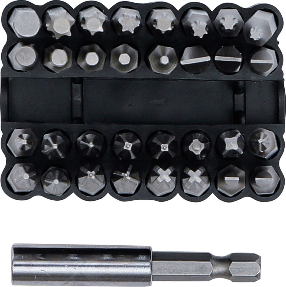 Produktbild Bit Satz für Sicherungsschrauben Antrieb Außensechskant 1/4 Zoll 33 teilig bild 2