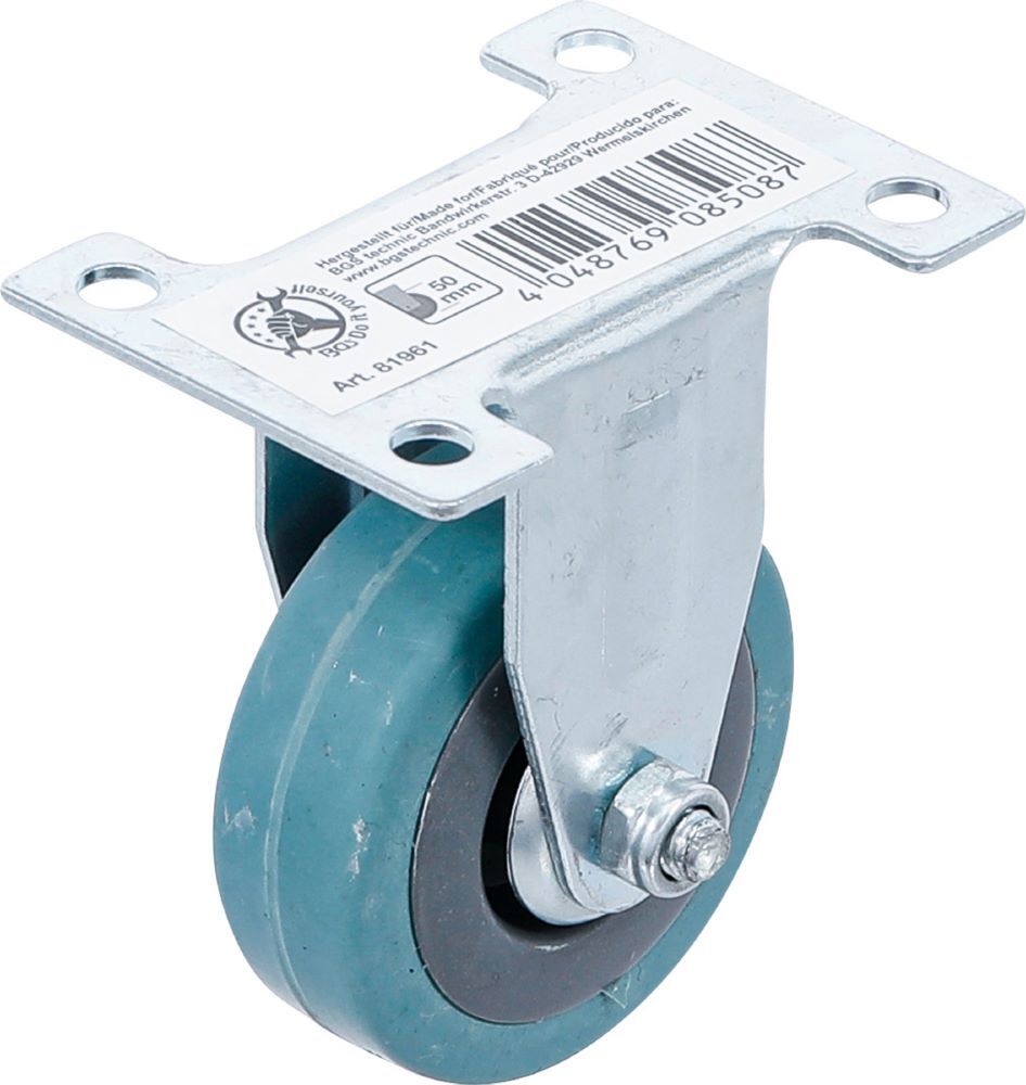 BGS Diy Bockrolle Gummi mit Anschraubsockel Durchmesser 50 mm Produktbild BGS Diy Bockrolle Gummi mit Anschraubsockel Durchmesser 50 mm