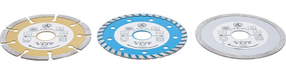 Produktbild Diamant Trennscheiben Satz Durchmesser 115 mm 3 teilig bild 2