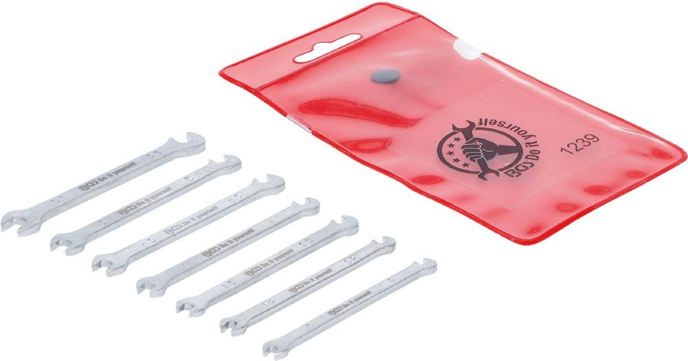 BGS Diy Doppel Maulschlüssel Satz 3 - 5,5 mm 7 teilig Mini-Ausführung Produktbild BGS Diy Doppel Maulschlüssel Satz 3 - 5,5 mm 7 teilig Mini-Ausführung
