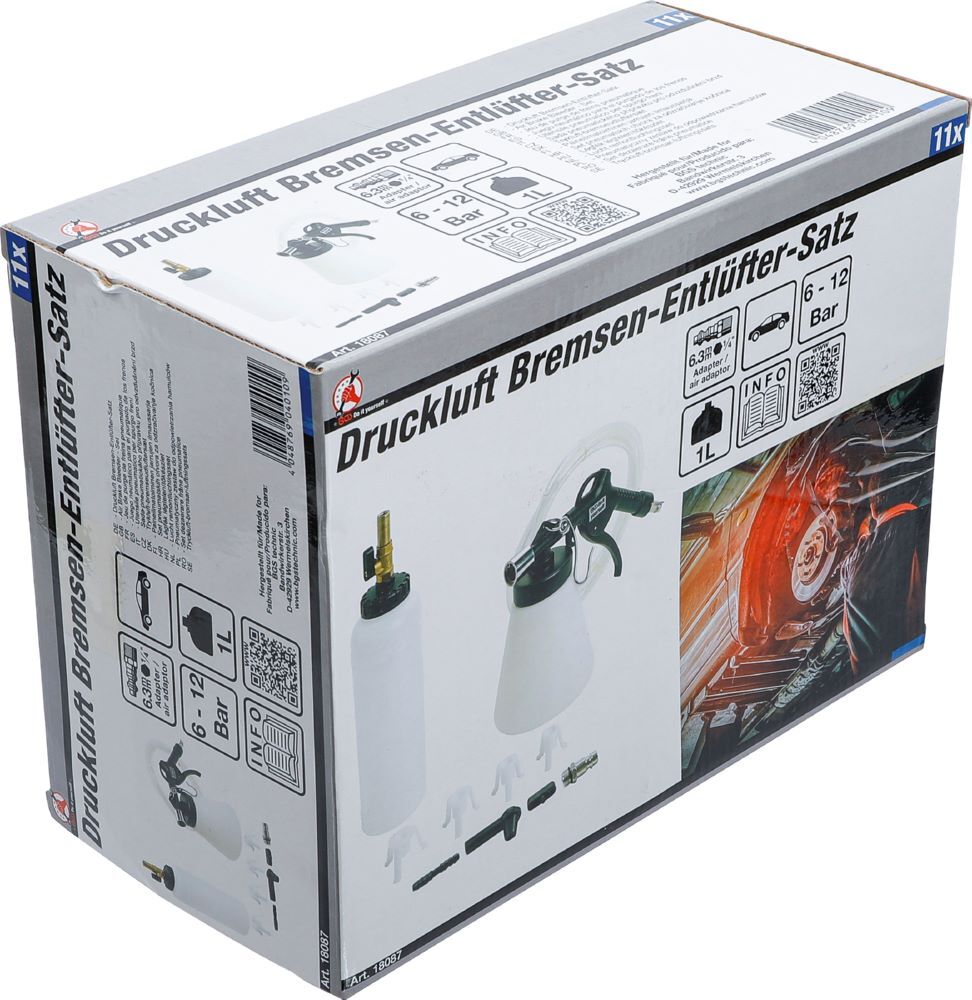 BGS Diy Druckluft Bremsen Entlüfter Satz 11 teilig Produktbild BGS Diy Druckluft Bremsen Entlüfter Satz 11 teilig bild 3