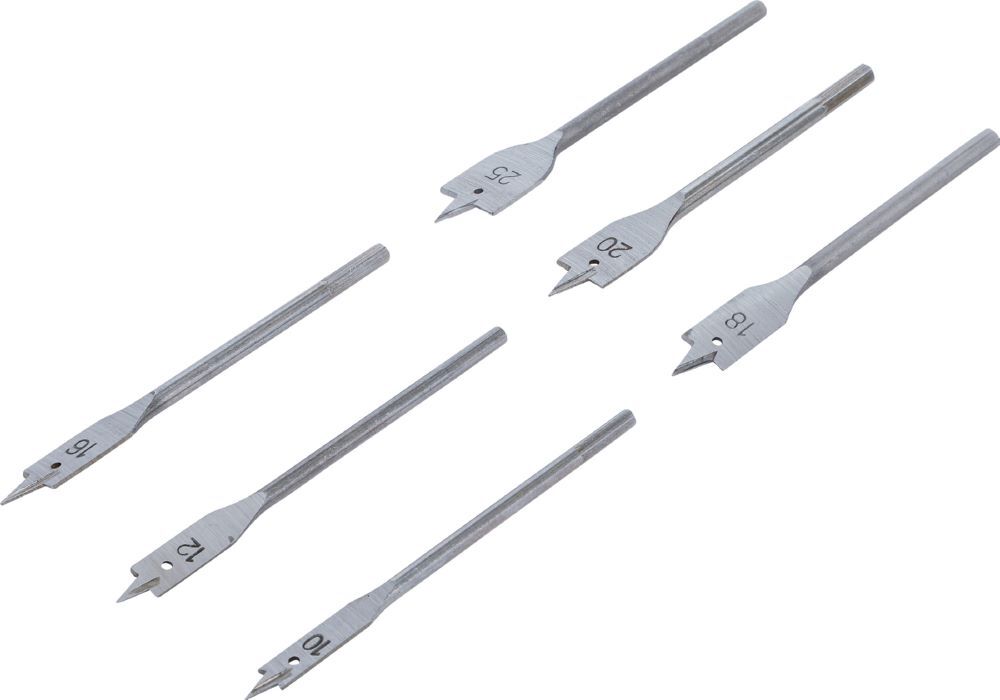 Produktbild BGS Diy Flachfräsbohrer Satz 10 - 25 mm 6 teilig