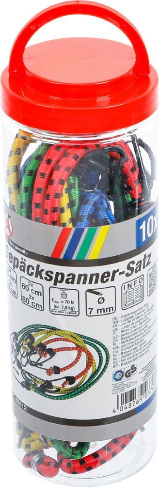 Produktbild Gepäckspanner Satz 300 - 800 mm 10 teilig bild 3