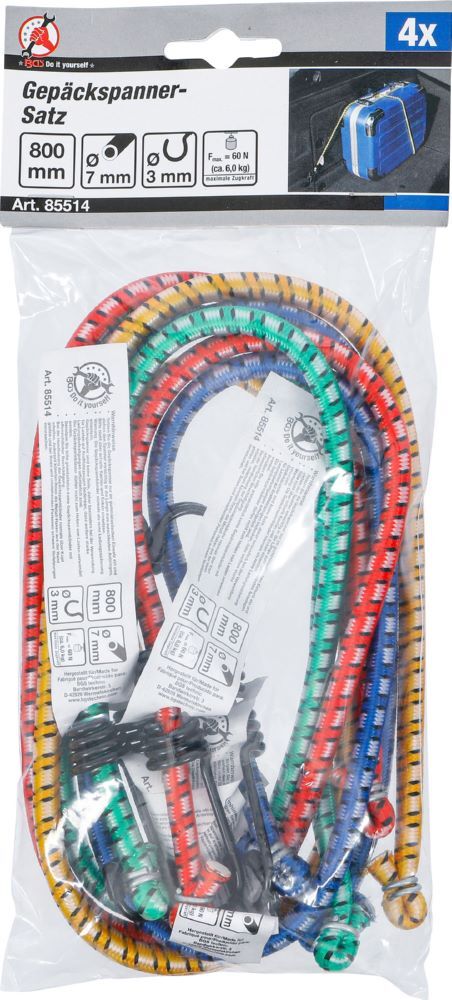 Produktbild Gepäckspanner Satz 800 mm 4 teilig bild 4