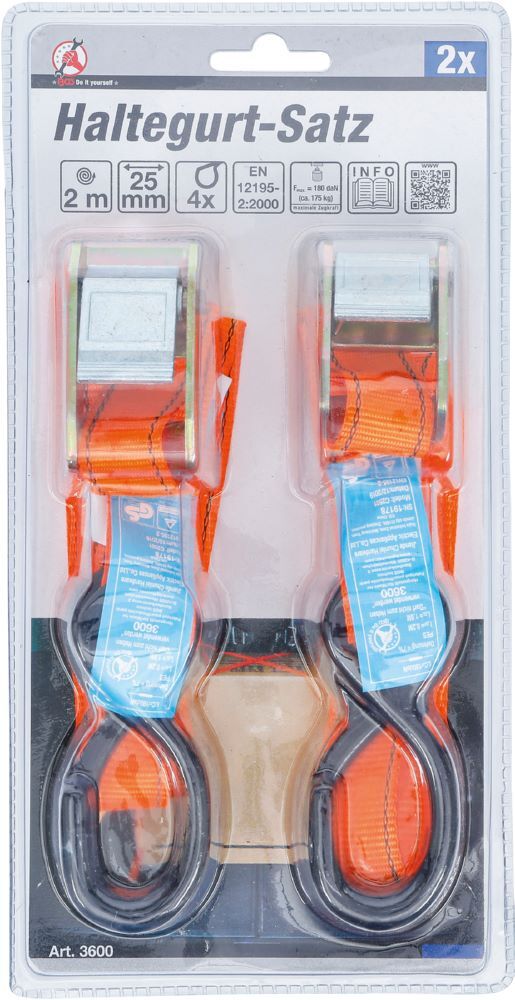 Produktbild Haltegurt Satz 2 m x 25 mm 2 teilig bild 4
