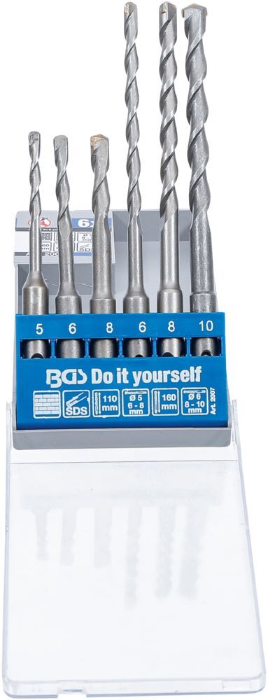 Produktbild BGS Diy Hammer Bohrer Satz SDS-Schaft Hartmetallspitze 5 - 10 mm 6 teilig
