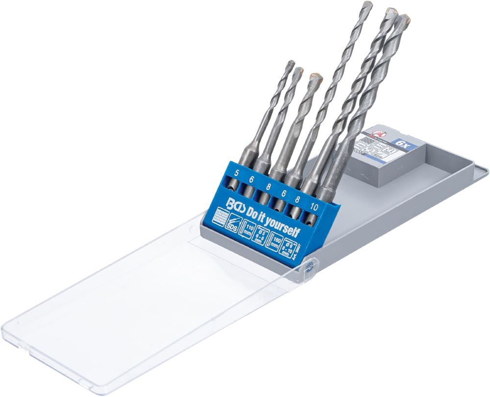 Produktbild Hammer Bohrer Satz SDS-Schaft Hartmetallspitze 5 - 10 mm 6 teilig bild 3