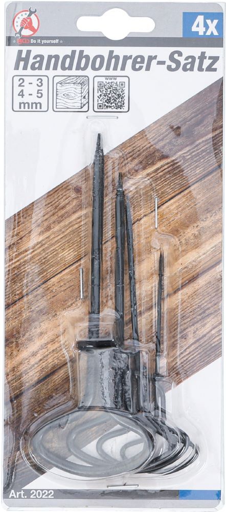 Produktbild Handbohrer Satz 2,5 - 5 mm 4 teilig bild 3