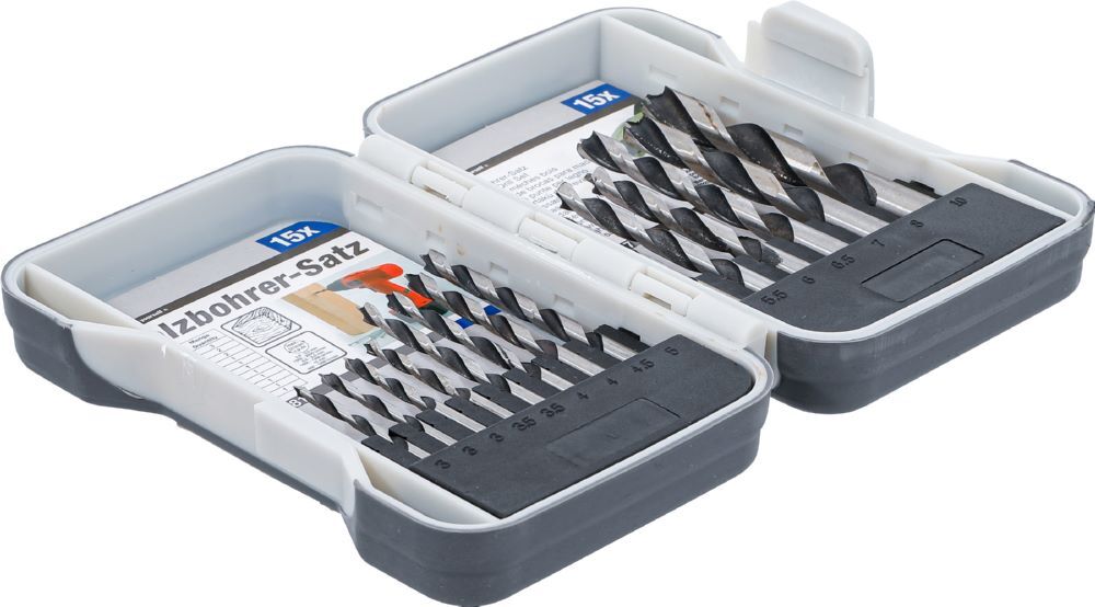 Produktbild Holz Bohrer Satz 3 - 10 mm 15 teilig bild 2