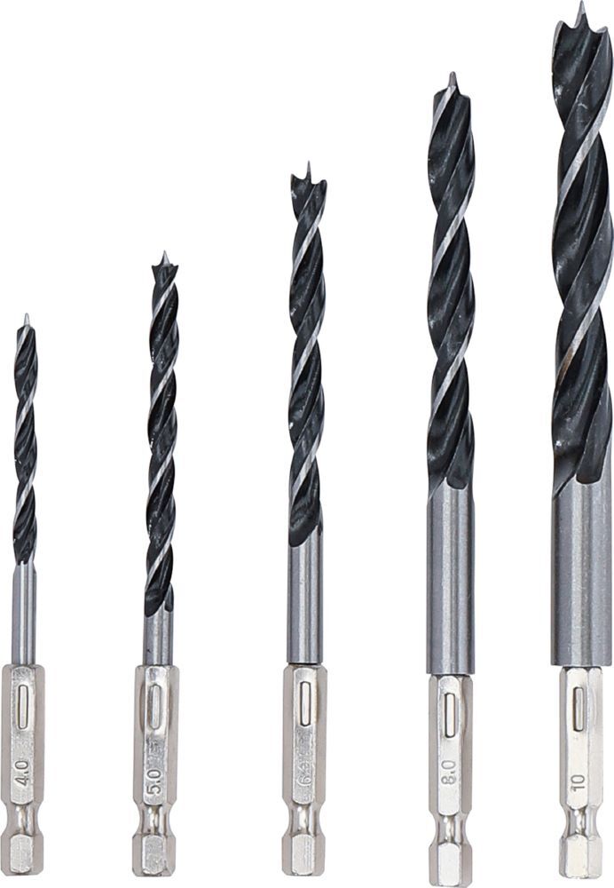 Produktbild Holzbohrer Satz 4 - 10 mm Sechskantantrieb 5 teilig bild 2