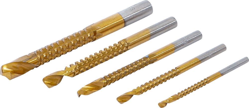 Produktbild BGS Diy HSS Fräsbohrer Satz titan-nitriert 3 - 8 mm 5 teilig