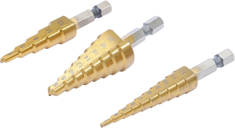 Produktbild HSS Stufenbohrer Satz 3 - 20 mm 3 teilig bild 3