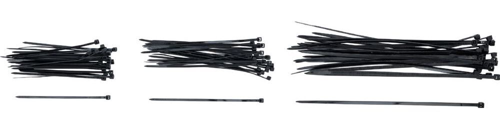 Produktbild Kabelbinder Sortiment schwarz 100 - 200 mm 75 teilig bild 2