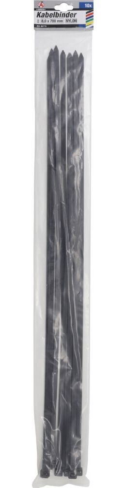 Produktbild Kabelbinder Sortiment schwarz 8,0 x 700 mm 10 teilig bild 3