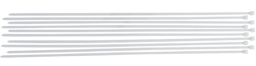 Produktbild BGS Diy Kabelbinder Sortiment weiß 8,0 x 800 mm 10 teilig