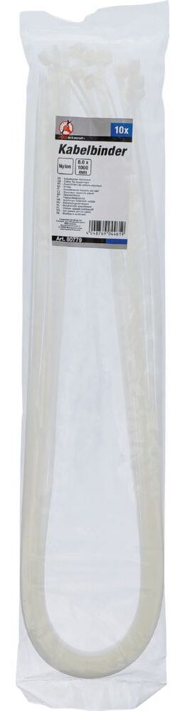 Produktbild Kabelbinder Sortiment weiß 8,0 x 1000 mm 10 teilig bild 2
