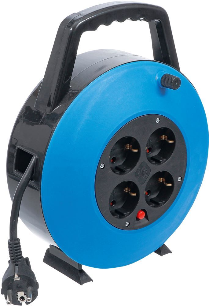 Produktbild BGS Diy Kabelbox 10 meter 3 x 1,5 mm² 4 Steckdosen IP 20 3000 W