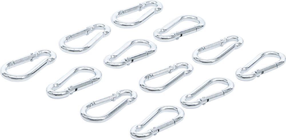 Produktbild BGS Diy Karabinerhaken Sortiment 50 x 5 mm 12 teilig