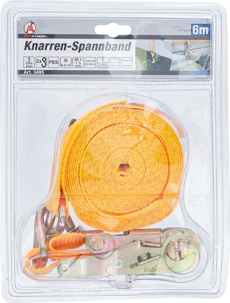 Produktbild Knarren Spannband 6 m x 38 mm bild 4