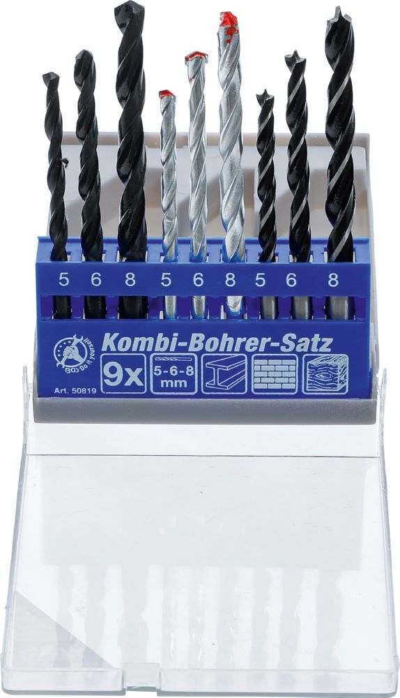 Produktbild BGS Diy Kombi Bohrer Satz 5 - 8 mm 9 teilig