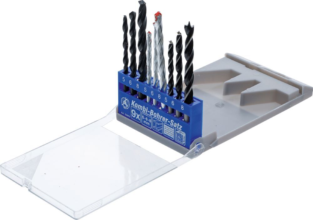 Produktbild Kombi Bohrer Satz 5 - 8 mm 9 teilig bild 3
