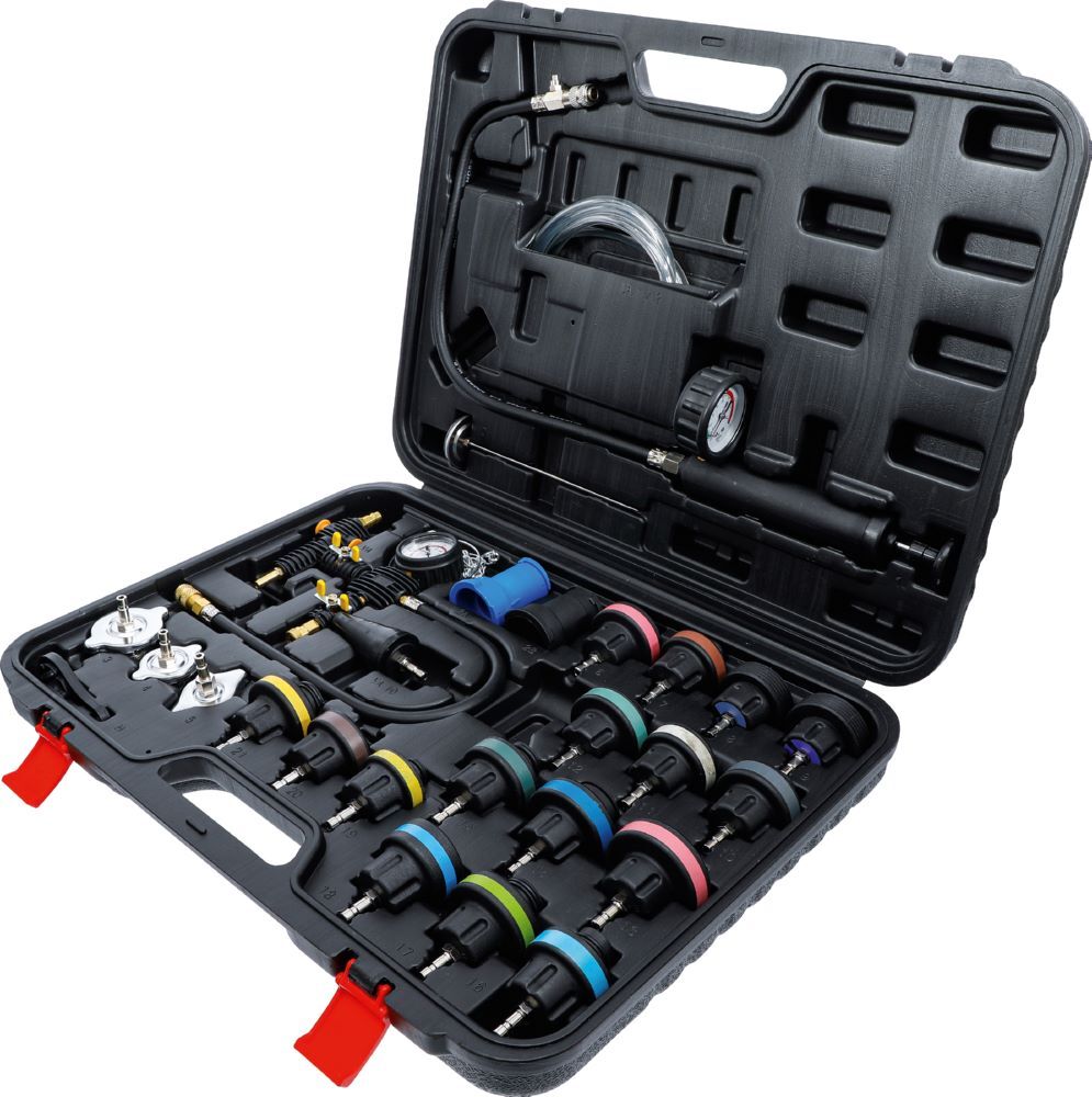 BGS Diy Kühlsystem Abdruck und Prüfgerät mit Befüllsystem 27 teilig BGS Diy Kühlsystem Abdruck und Prüfgerät mit Befüllsystem 27 teilig