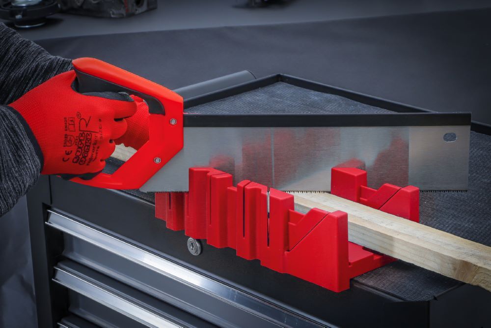 Produktbild Kunststoff Gehrungslade 300 x 130 x 80 mm mit Rückensäge bild 6