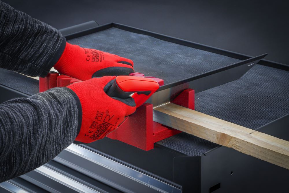 Produktbild Kunststoff Gehrungslade 300 x 130 x 80 mm mit Rückensäge bild 7